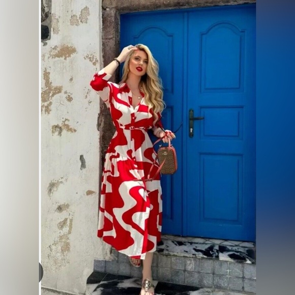 ZARA【NEW】ZW COLLECTION PRINT DRESS Zara ZW COLLECTION PRINT DRESS